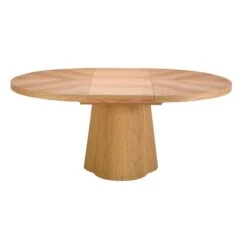 Nimbus Round 130cm Natural Oak Extending Dining Table -Housing Units Furniture Store 41c1fc3d064b175fa7fd51dd1a622016
