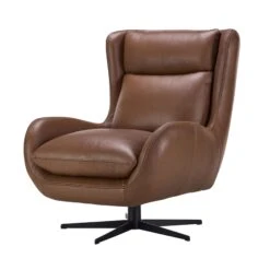 Emilio Tan Brown Leather Swivel Chair -Housing Units Furniture Store 41c91bcc0a7e32bf835ee25dfa2f21e5