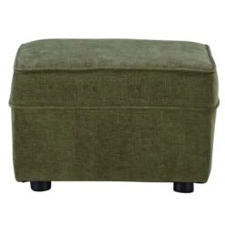 Roxy Moss Green Fabric Footstool -Housing Units Furniture Store 42411800d546b9eaee0c946a1dbe6f97