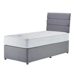Royal Ortho 90cm Single Mattress & Sierra Silver 2 Drawer Divan Base