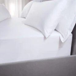 5 Star Hotel White 500 Thread Count Single Fitted Sheet