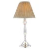 Laura Ashley Ellis Chrome Table Lamp & Grey Shade