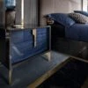 Celeste High Gloss Cobalt Blue Bedside Table