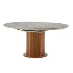 Ariana Round Concrete Effect Top Dining Table -Housing Units Furniture Store 4348d4cdebbe35d59b0210e0933e8ec0