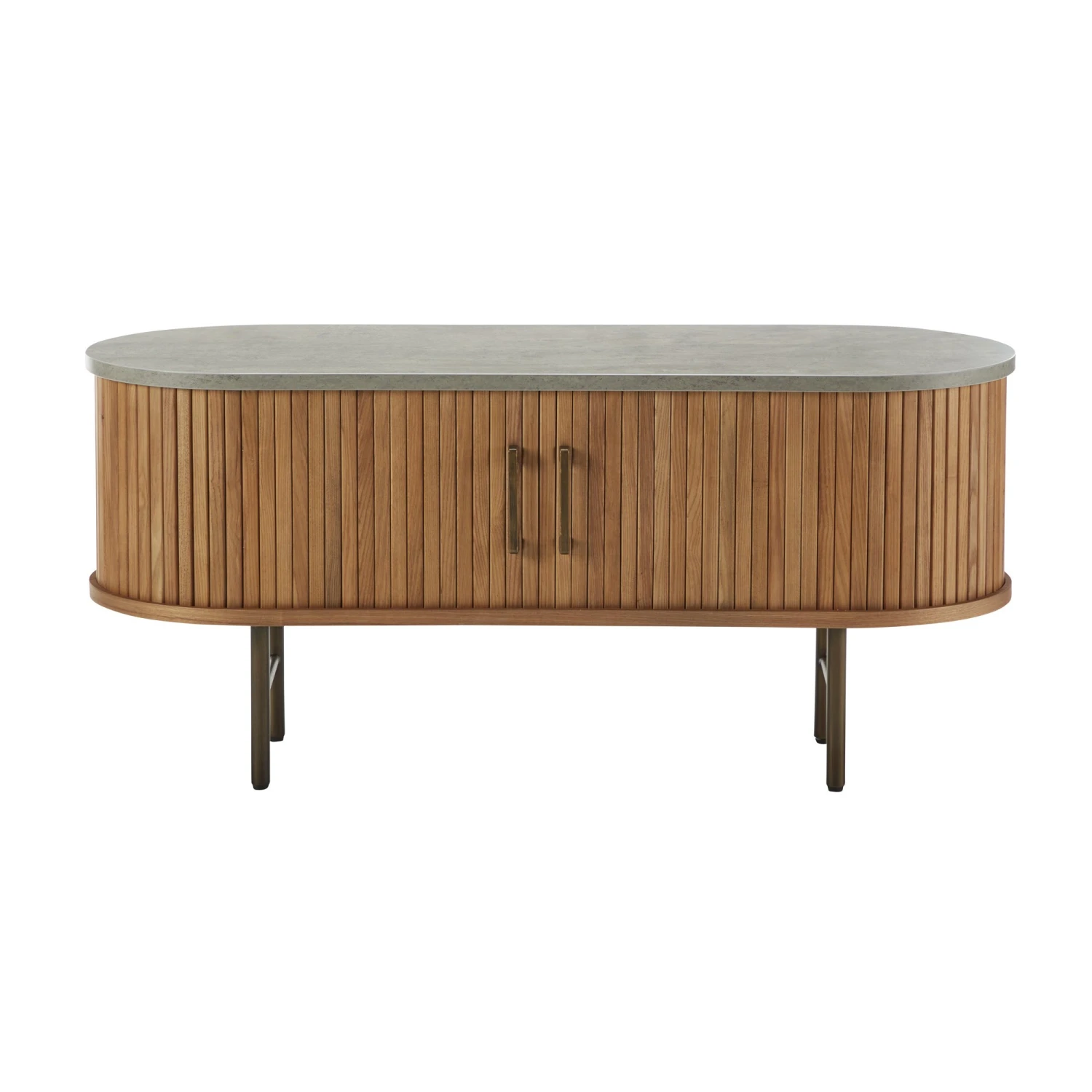 Ariana TV Unit Top In Concrete Effect 2 Ariana TV Unit Top In Concrete Effect - Image 2