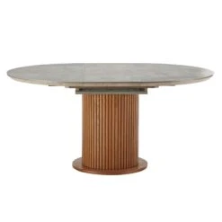 Ariana Round Concrete Effect Top Dining Table -Housing Units Furniture Store 43b43b7e9a878502fa8e0cf835cc83ed