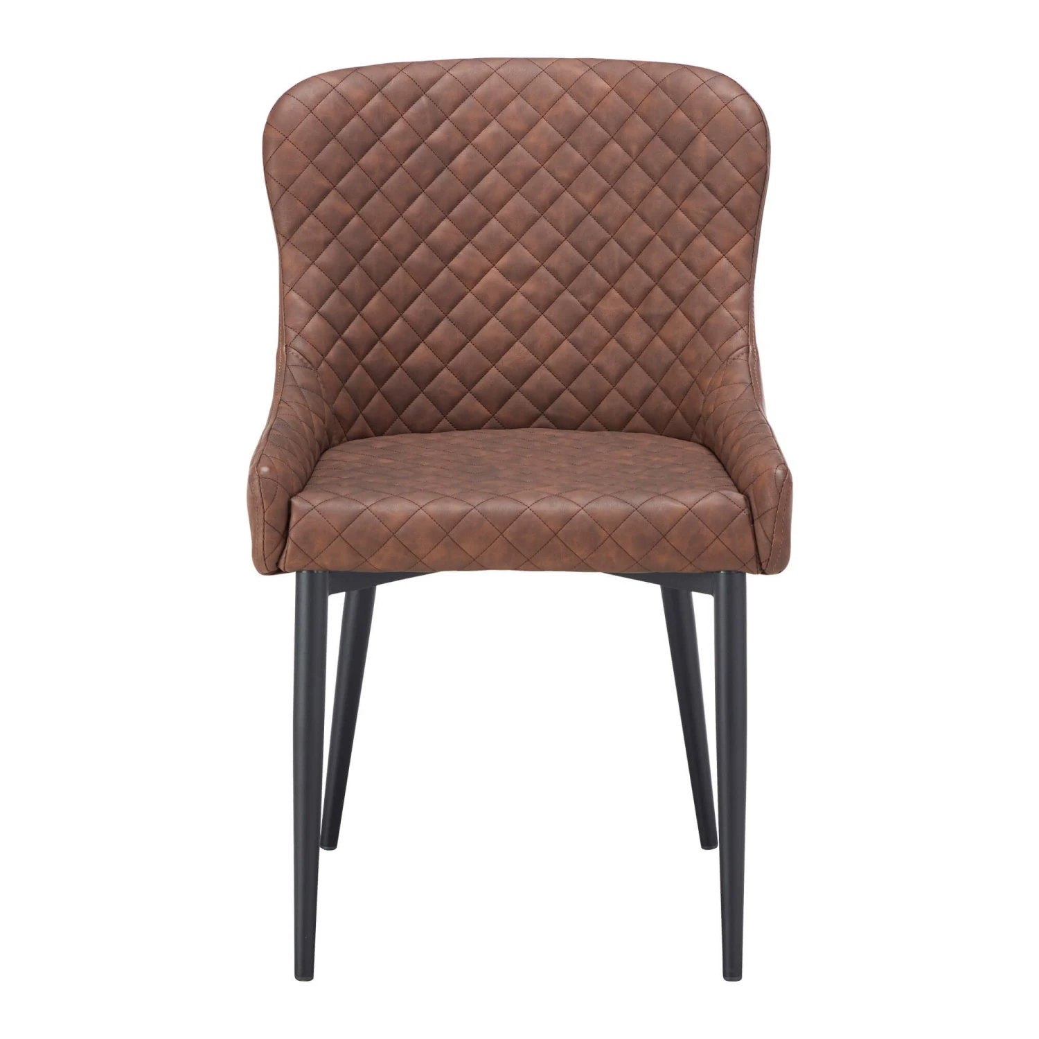 Java Teak 160cm Round Dining Table With 6 Toby Brown Faux Leather Dining Chairs 4 Java Teak 160cm Round Dining Table With 6 Toby Brown Faux Leather Dining Chairs - Image 4