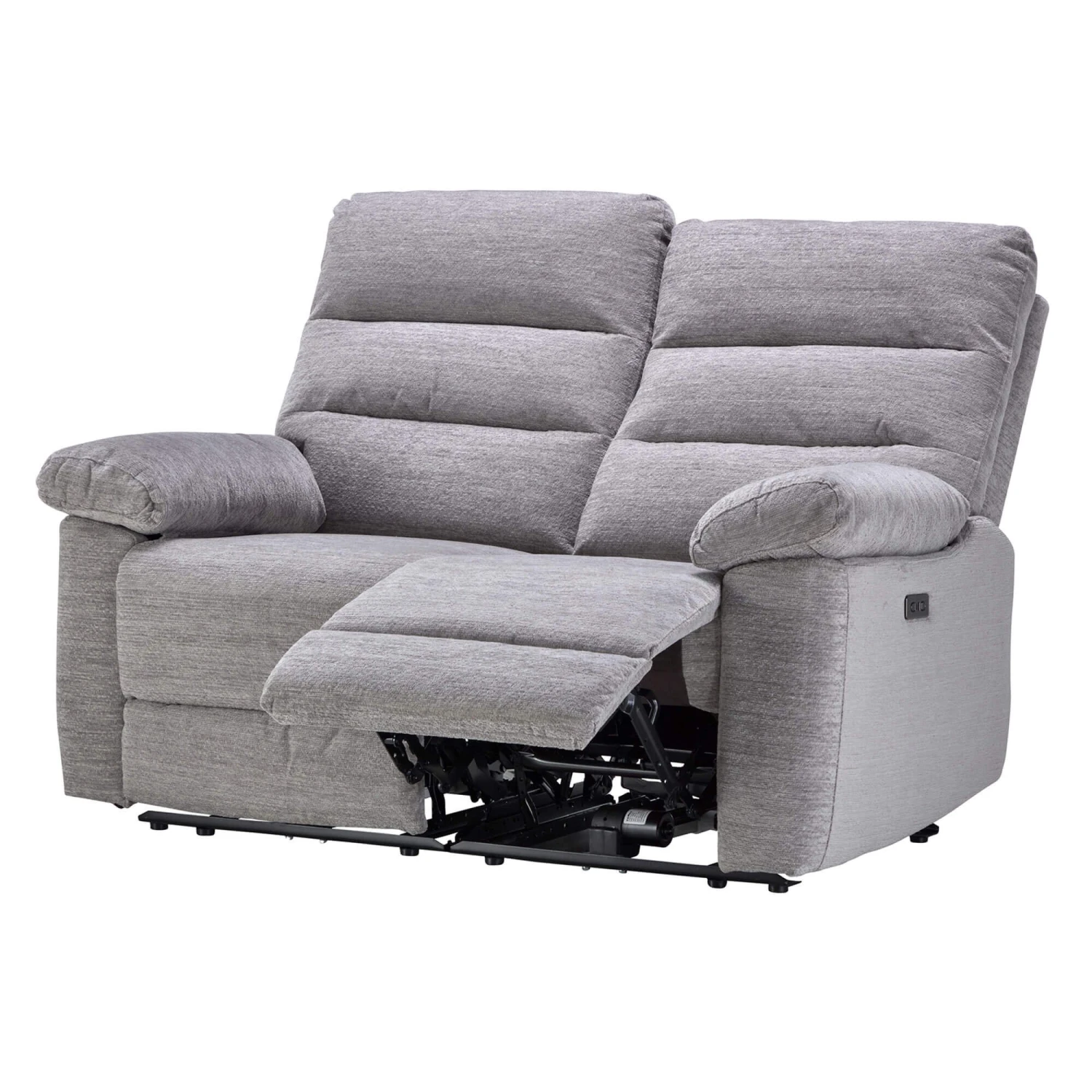 Dante Grey Fabric 2 Seater Electric Recliner Sofa 4 Dante Grey Fabric 2 Seater Electric Recliner Sofa - Image 4
