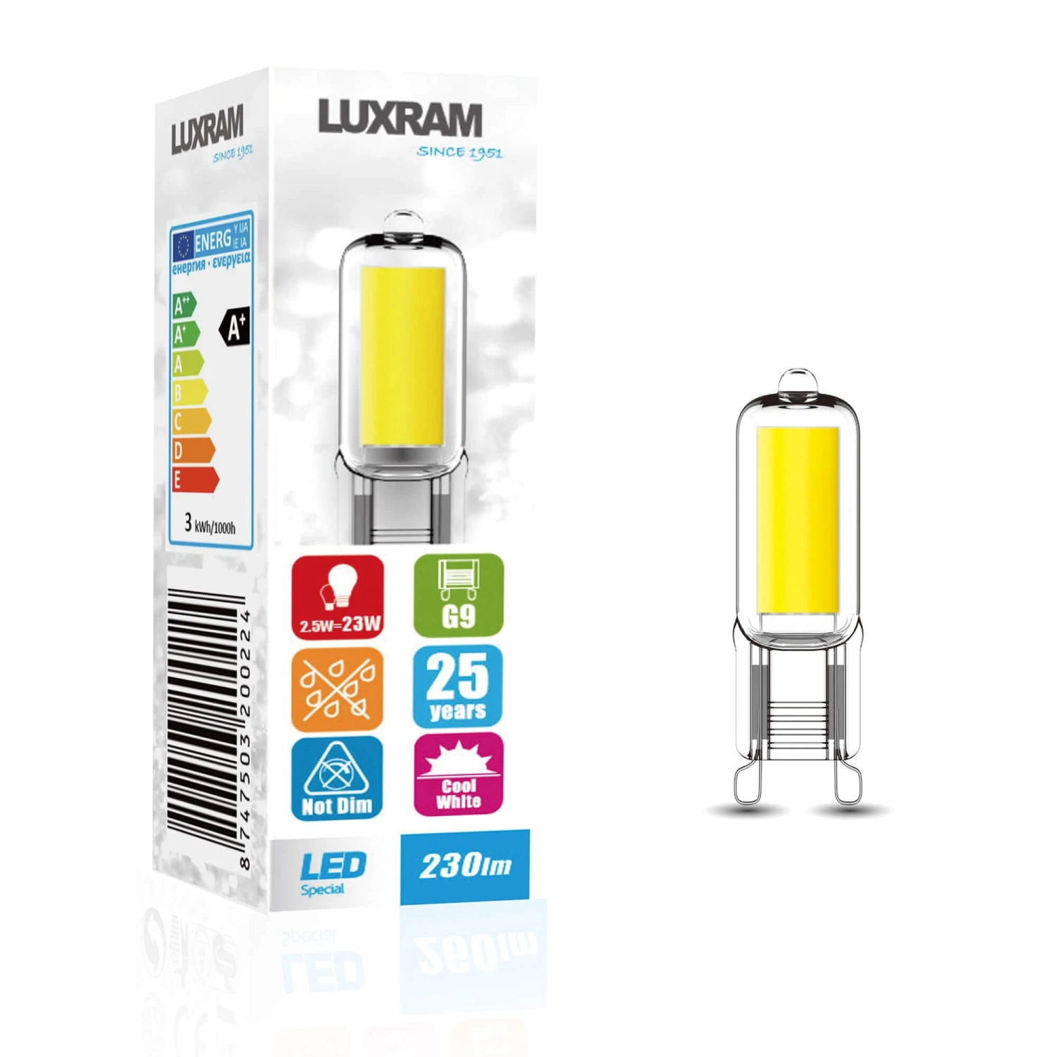 G9 Natural White 2.5W LED Light Bulb 1 G9 Natural White 2.5W LED Light Bulb