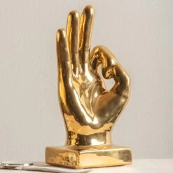 Gold Perfecto Hand Sculpture