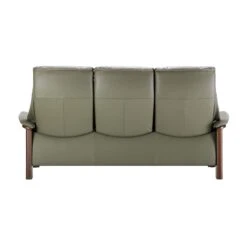 Stressless Windsor High-Back 3 Seater Recliner Sofa In Paloma Shadow Green & Walnut -Housing Units Furniture Store 461c79132450e313073f5a5d6289800a