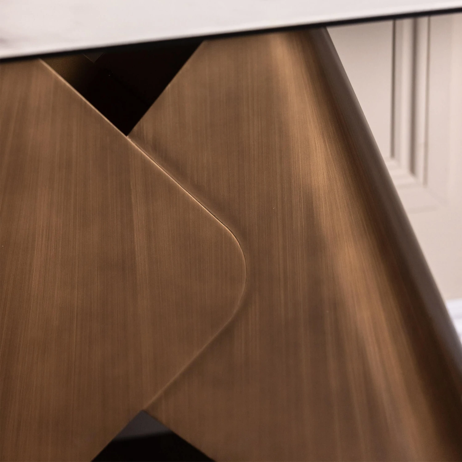 Glass House Caldo Bronze Ceramic 180cm Extending Dining Table 6 Glass House Caldo Bronze Ceramic 180cm Extending Dining Table - Image 6