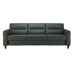 Stressless Fiona Batick Thyme Dark Green Leather 3 Seater Sofa