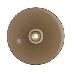 Luna Bronze & Dark Amber Glass 50cm Flush Ceiling And Wall Light -Housing Units Furniture Store 476563b19712944851a2e29c6d3f7324