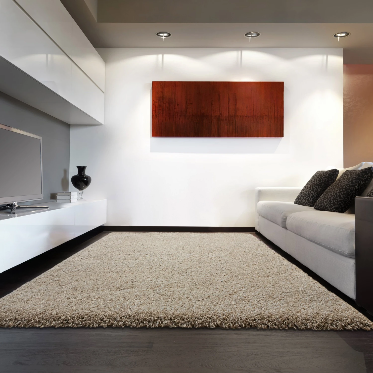 Twilight Linen 120cm X 170cm Shaggy Rug 1 Twilight Linen 120cm X 170cm Shaggy Rug