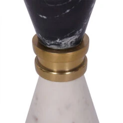 Libra Ravello Black & White Marble Candle Holder -Housing Units Furniture Store 48204fc79d6a29f6cda539b830276efe