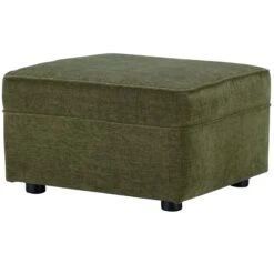Roxy Moss Green Fabric Footstool
