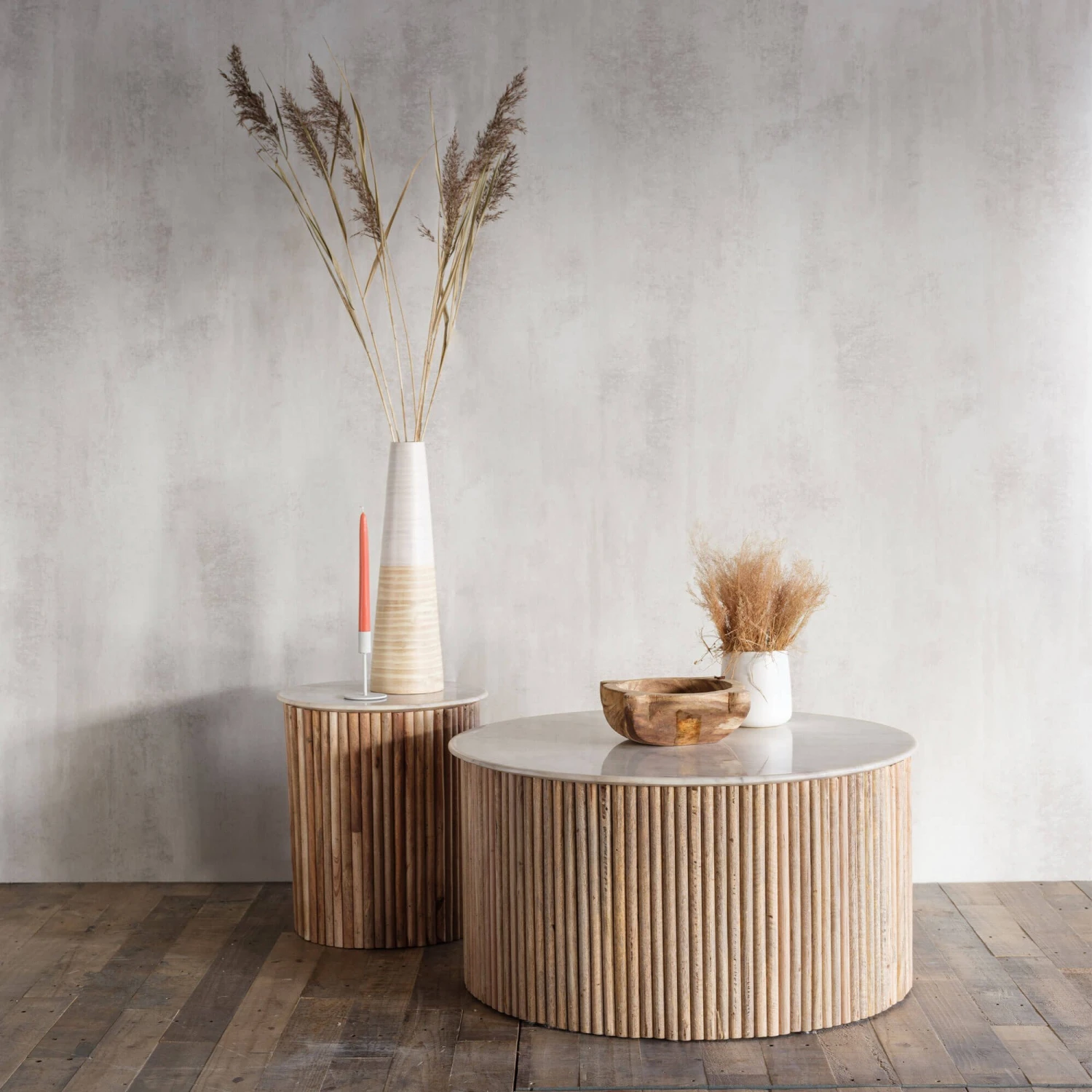 Rochelle Mango Wood & Marble Coffee Table 1 Rochelle Mango Wood & Marble Coffee Table