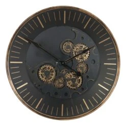 Libra Palladium Wall Clock With Moving Dials
