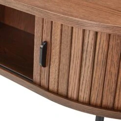 Annika Smoked Oak Slatted Sliding 2 Door Coffee Table -Housing Units Furniture Store 49bb785e148b1ee1d045228613bd9313 1