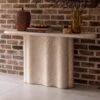 Novara Travertine Effect Console Table