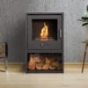 OKO S3 Bioethanol Stove With Log Store