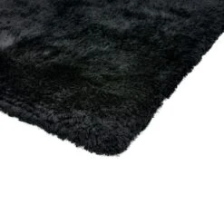 Plush Shaggy Black 70cm X 140cm Rug -Housing Units Furniture Store 4af0bb68e3957f645f0c37c0bb6b4ba0