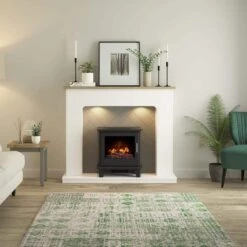 Ingrid Inglenook Wooden Fire Surround In White Herringbone