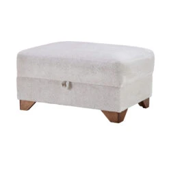 Mackenzie Ivory Chevron Textured Fabric Large Ottoman Storage Footstool -Housing Units Furniture Store 4b32bdd6dd8f48ced4d4c407ca18c8bf