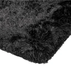 Plush Shaggy Black 70cm X 140cm Rug -Housing Units Furniture Store 4b33b444a14a9ecc29d50df342c5795f