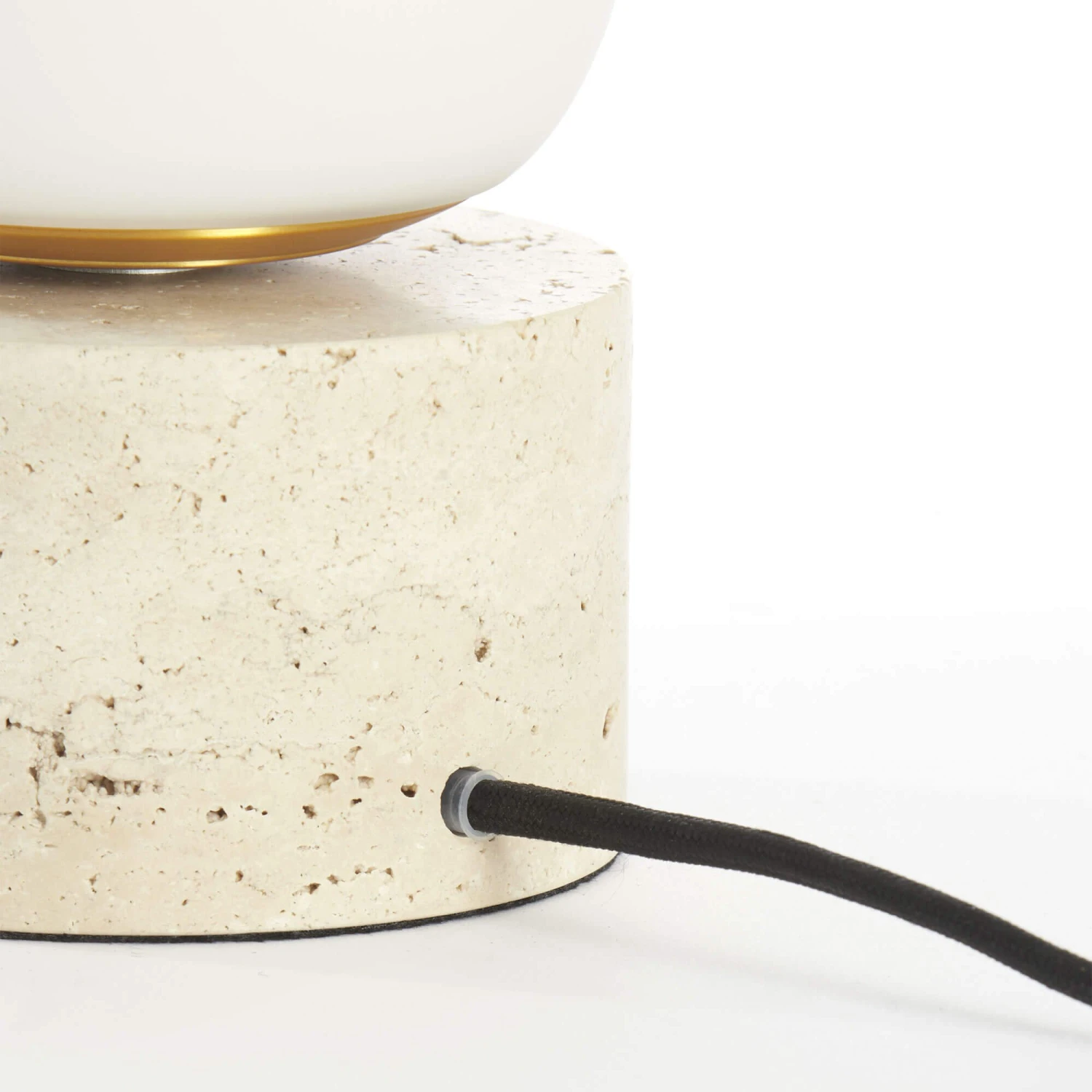 Terazo Sand 47cm Table Lamp With Opal Glass Shade 6 Terazo Sand 47cm Table Lamp With Opal Glass Shade - Image 6