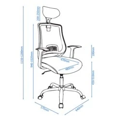 Flint Black Mesh Gas Lift Office Chair -Housing Units Furniture Store 4bce23be07737a8643b71fbd19738ee3