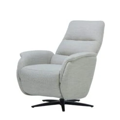 Caleri White Fabric Power Recliner Chair -Housing Units Furniture Store 4be3c1a5bed5cc8b1d2c4fbeeea6d61f