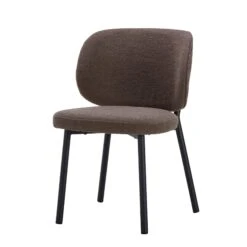 Aarhus Extending Oak Dining Table With 6 Sofia Brown Boucle Dining Chairs -Housing Units Furniture Store 4cd0ce143976757d5ef1f656f7723fd4