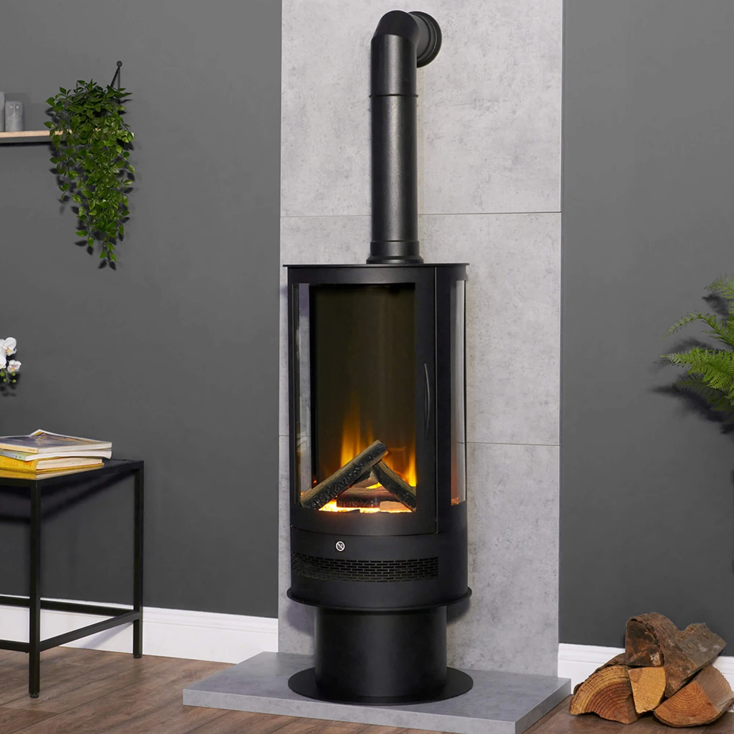 Bloomsville Grey Circular Electric Stove 3 Bloomsville Grey Circular Electric Stove - Image 3