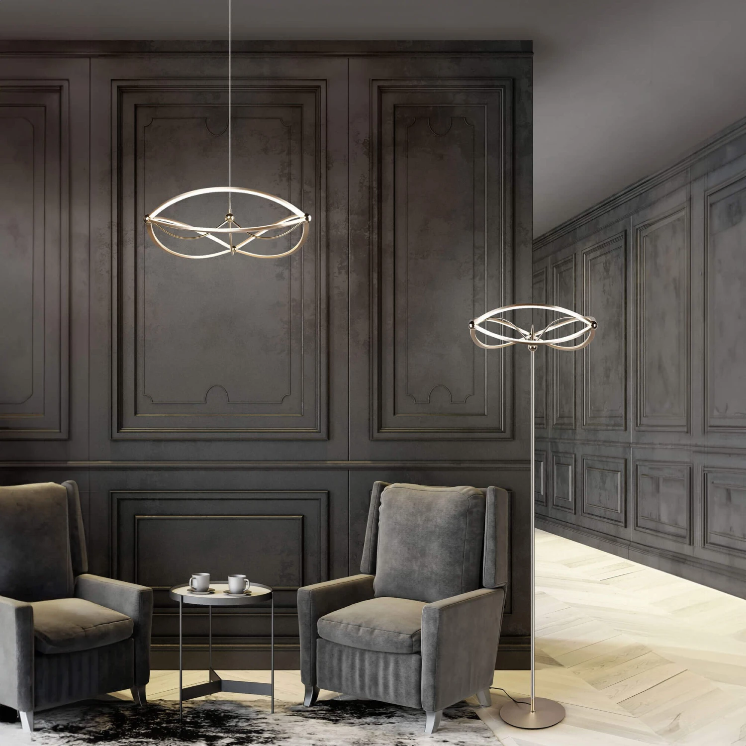 Charm Gold Floor Lamp 1 Charm Gold Floor Lamp