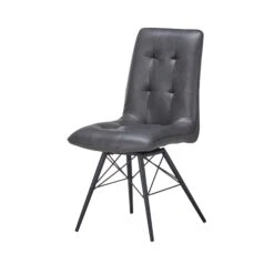 Monteverdi Grey Sintered Stone Dining Table With 4 Ragana Swivel Dining Chairs -Housing Units Furniture Store 4dc26a80822075f22f18d4e14d404181