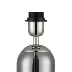 Ariah Polished Nickel & Smoked Fade Glass Tubular Table Lamp Base -Housing Units Furniture Store 4de7c8e0207a9498c731b4d8b641a6a3