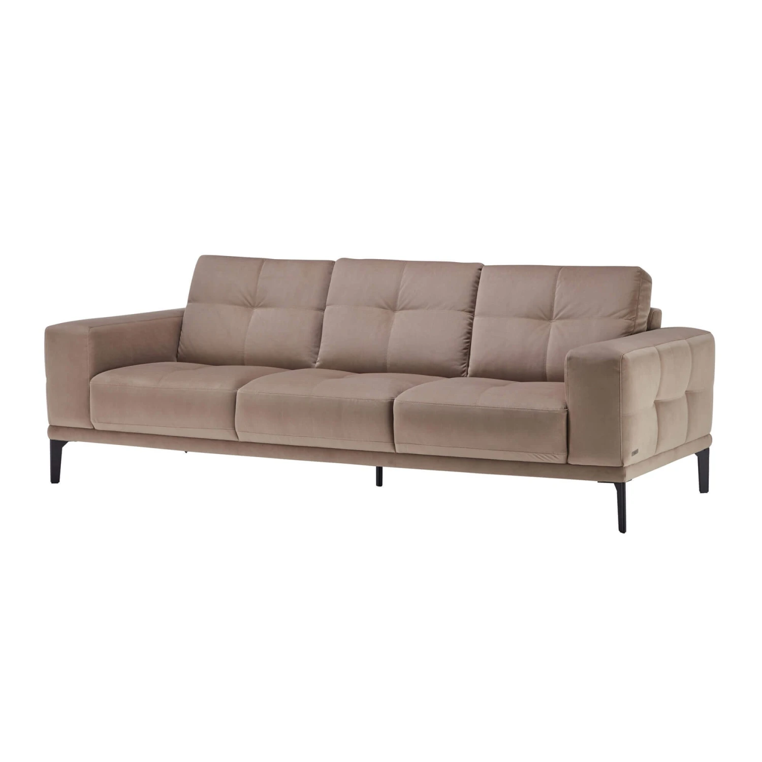 Natuzzi Editions Toledo Beige Fabric 3 Seater Sofa 2 Natuzzi Editions Toledo Beige Fabric 3 Seater Sofa - Image 2