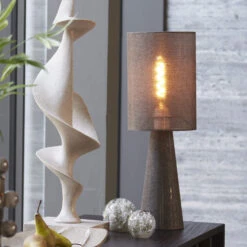 Slater Sheer Brown 58cm Table Lamp