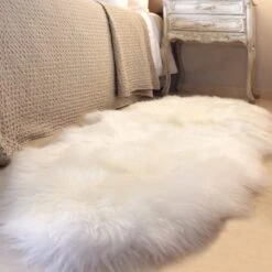 Sheepskin Natural Quad Rug