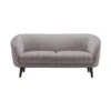 Adrienne Grey Boucle Fabric Loveseat