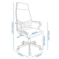 Bala Black Faux Leather High-Back Office Chair 9 Bala Black Faux Leather High-Back Office Chair -Housing Units Furniture Store 4f8753c6c57ca7e947a68c0dceb5d4a5