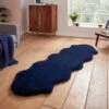 Super Teddy Navy Double Sheepskin Rug