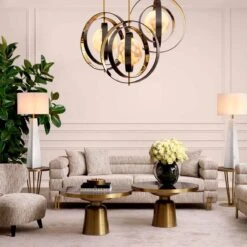 Eichholtz York Sofa In Mademoiselle Beige Fabric