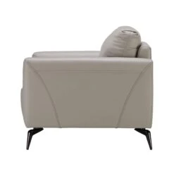 Lariano Light Grey Leather Armchair -Housing Units Furniture Store 4ff87b96eb11c144e25cb92cc25cf4cb