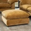 Sabrina Dusk Cinnamon Fabric Footstool