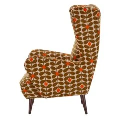 Orla Kiely Alma Sixties Stem Fawn Patterned Fabric Accent Armchair -Housing Units Furniture Store 5107f90f6777cf1b3eee22086d8e4835 1