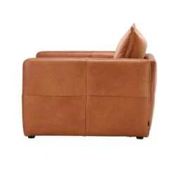 Alexander & James Miller Camel Leather & Velvet Mixed Fabric Snuggler Sofa -Housing Units Furniture Store 52133472e0be7cd188bbeda0f3f47e56