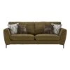 Isabella Olive Green Fabric Grand Sofa
